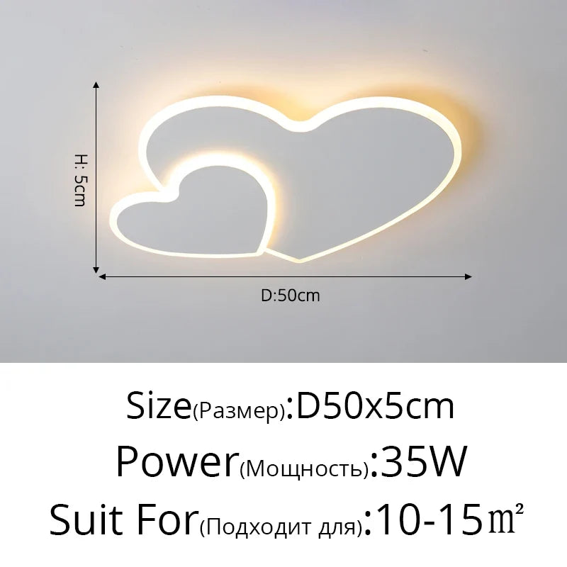 plafonnier moderne à leds avec télécommande pour éclairage intérieur