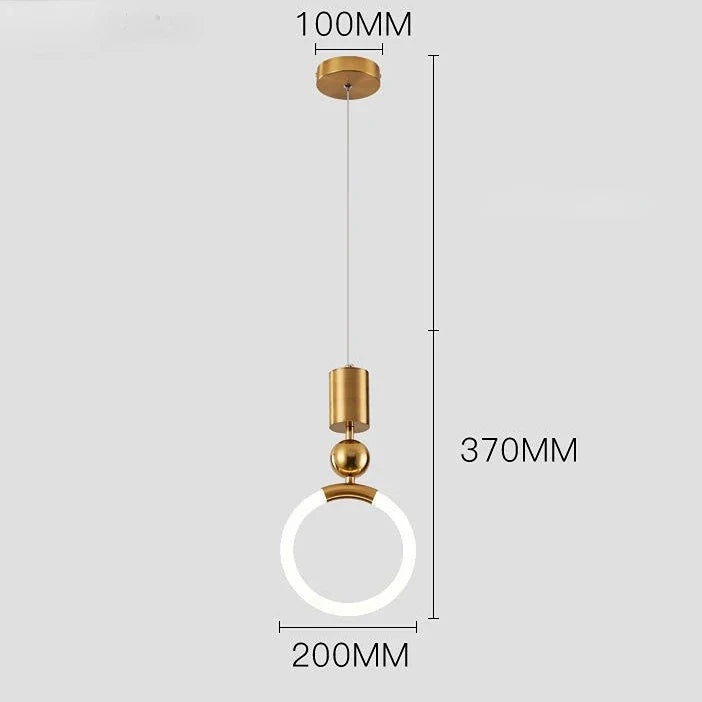 suspension design nordique moderne imperméable led décorative