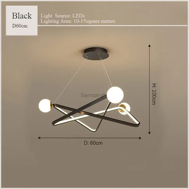suspension design nordique moderne pour intérieur élégant