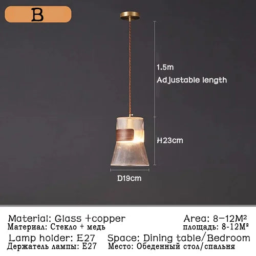 suspension modernes en verre nordiques pour décoration restaurant