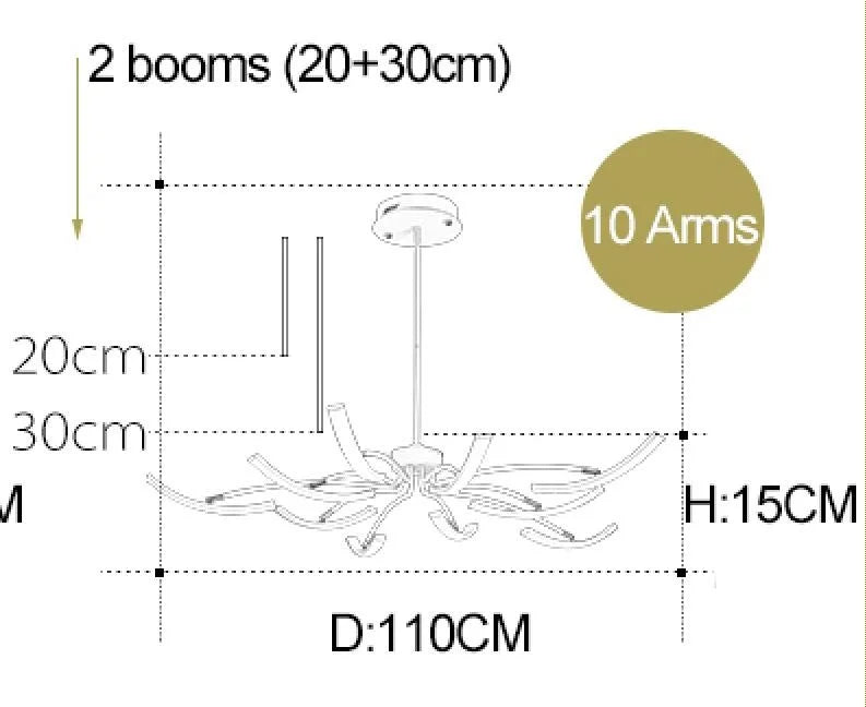 lustre moderne réglable pour intérieur design élégant