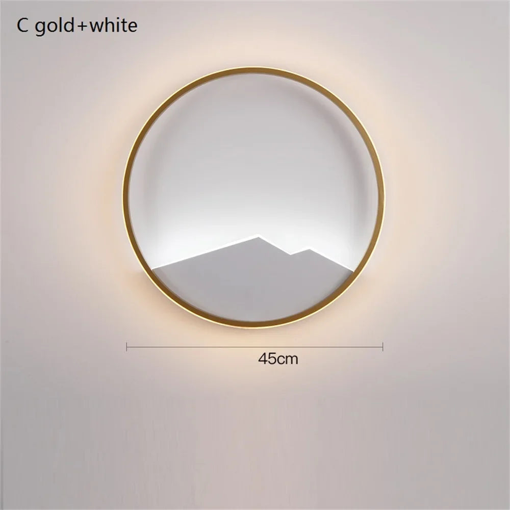 applique murale nordique moderne led en fer aluminium acrylique