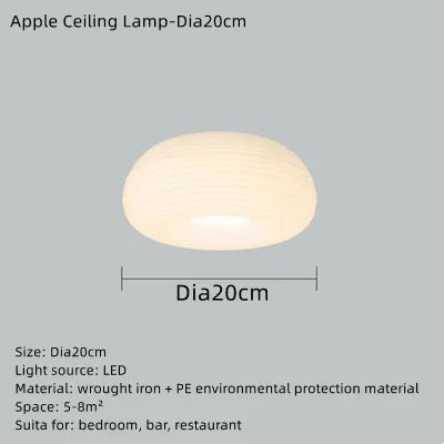 lustre en pe écolo design pomme pour décoration intérieure à led