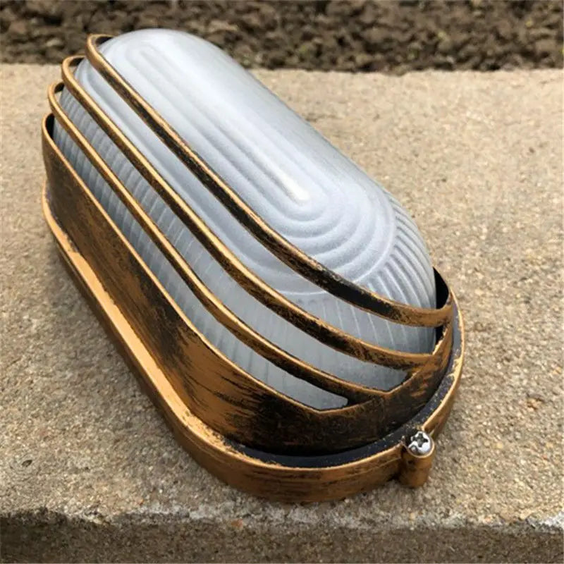 E27 rétro éclairage extérieur LED étanche appliques murales pour jardin cour balcon couloir plafonniers cuivre Vintage applique 220V
