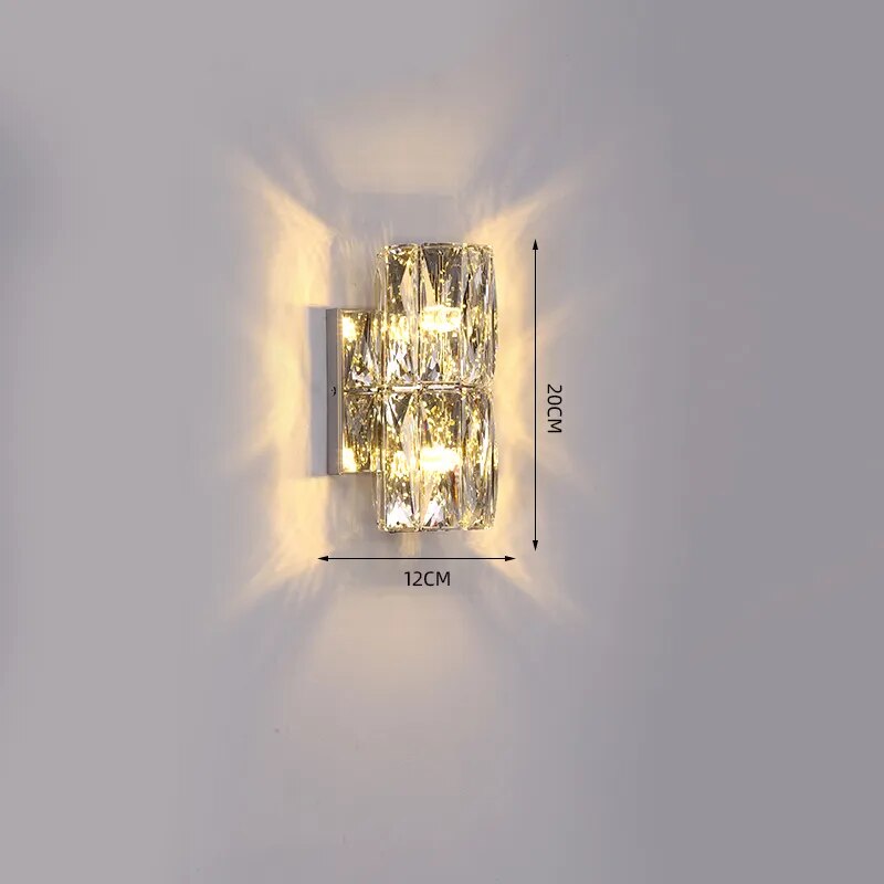 Applique murale luxe cristal villa haut gamme