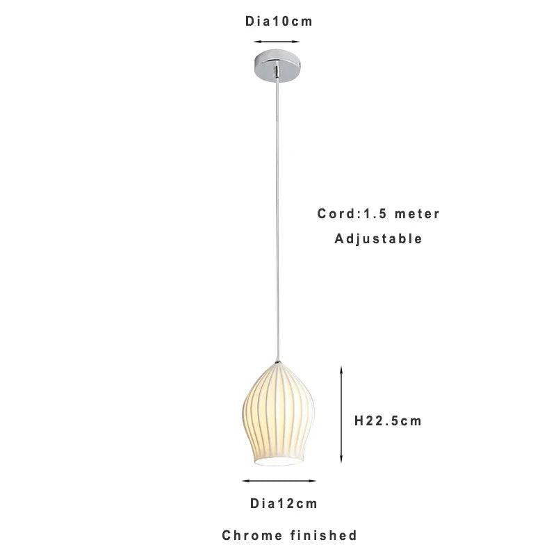 suspension en céramique design nordique créatif pour éclairage moderne