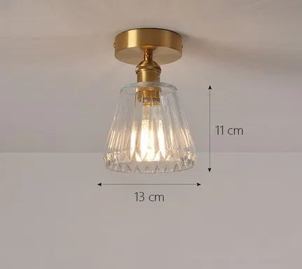 plafonnier moderne en verre pour intérieur et extérieur lumineux