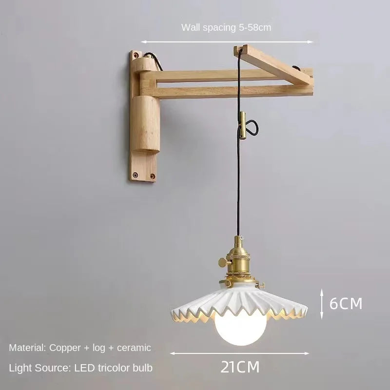 applique murale extensible en cuivre design élégant et fonctionnel