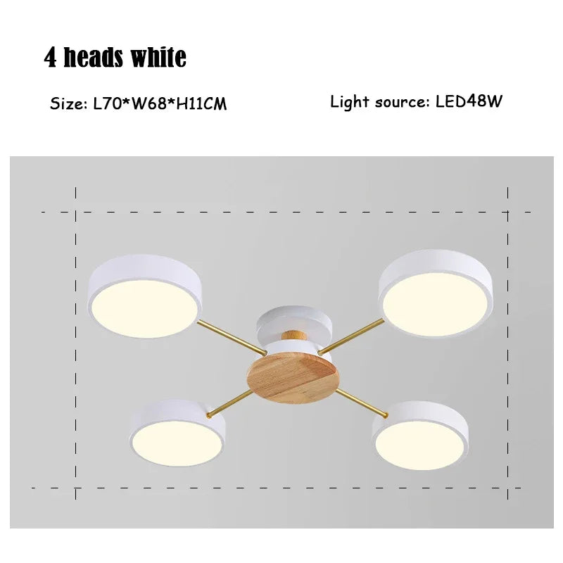 plafonnier moderne créatif pour décoration intérieure en led