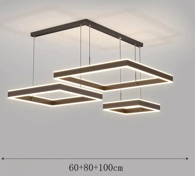 suspension moderne led pour éclairage intérieur
