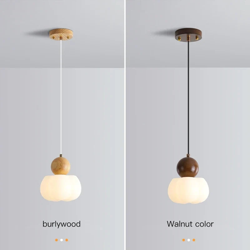 suspension en bois massif pour décoration intérieure moderne