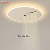 plafonnier led rond minimaliste à intensité réglable pour intérieur
