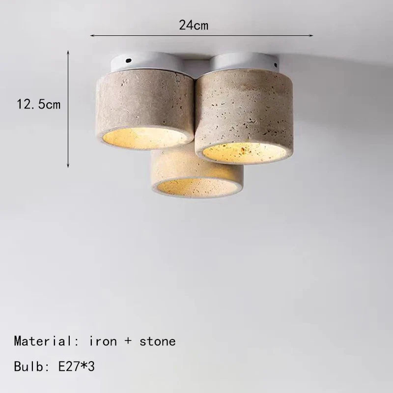 plafonnier en marbre naturel lampe suspendue pierre