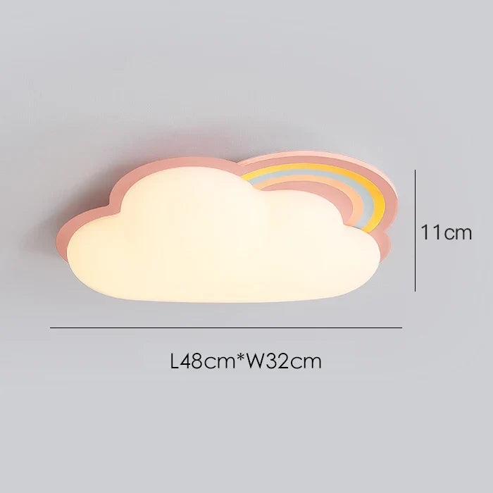 plafonnier nuage arc-en-ciel pour chambre enfant décor créatif