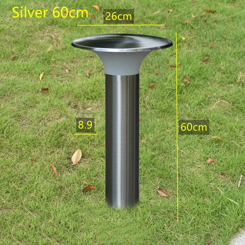 lampe de jardin à led en acier inoxydable design extérieur étanche
