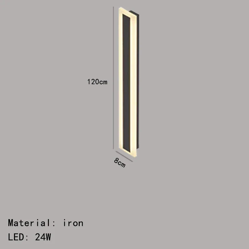 applique murale led minimaliste en aluminium pour éclairage