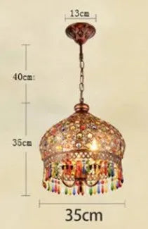 lustre turc vintage style bohème vitrail romantique pour café ou restaurant
