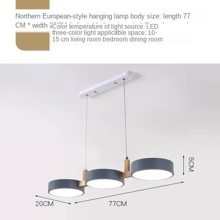 Suspension au design nordique moderne en bois