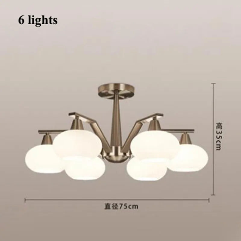 lustre moderne en métal nickelé avec éclairage à led