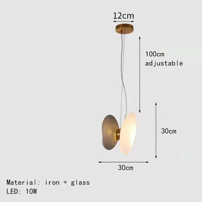 lustre nordique moderne en verre led pour décoration d'hôtel