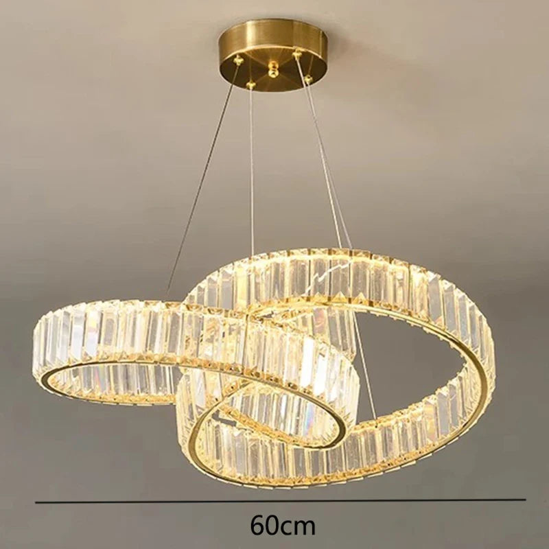 Lustre en cristal de décoration de maison moderne