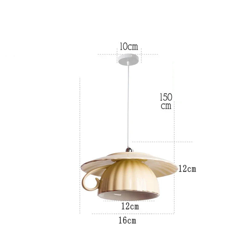 lampe suspension céramique moderne led