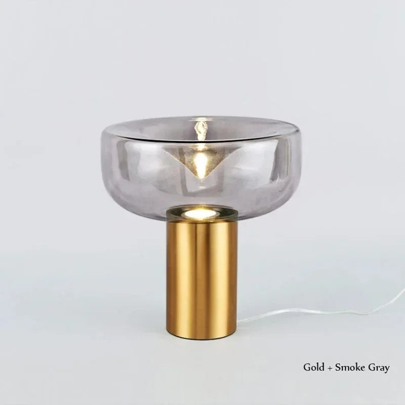 lampe de chevet design radar en verre moderne décorative