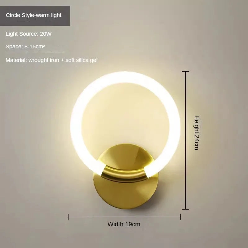 Applique murale led minimaliste moderne pour éclairage intérieur