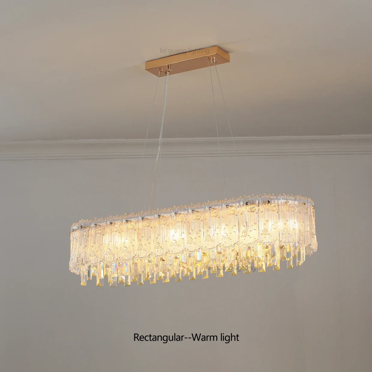 lustre moderne en cristal pour décoration haut de gamme