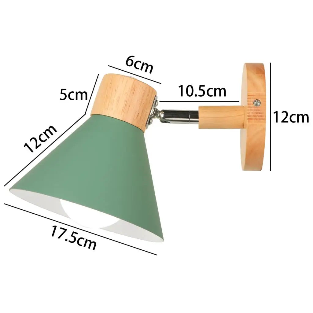 applique murale led nordique bois moderne décor maison