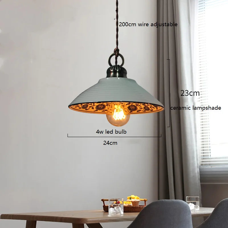 suspension led moderne en céramique pour intérieur maison