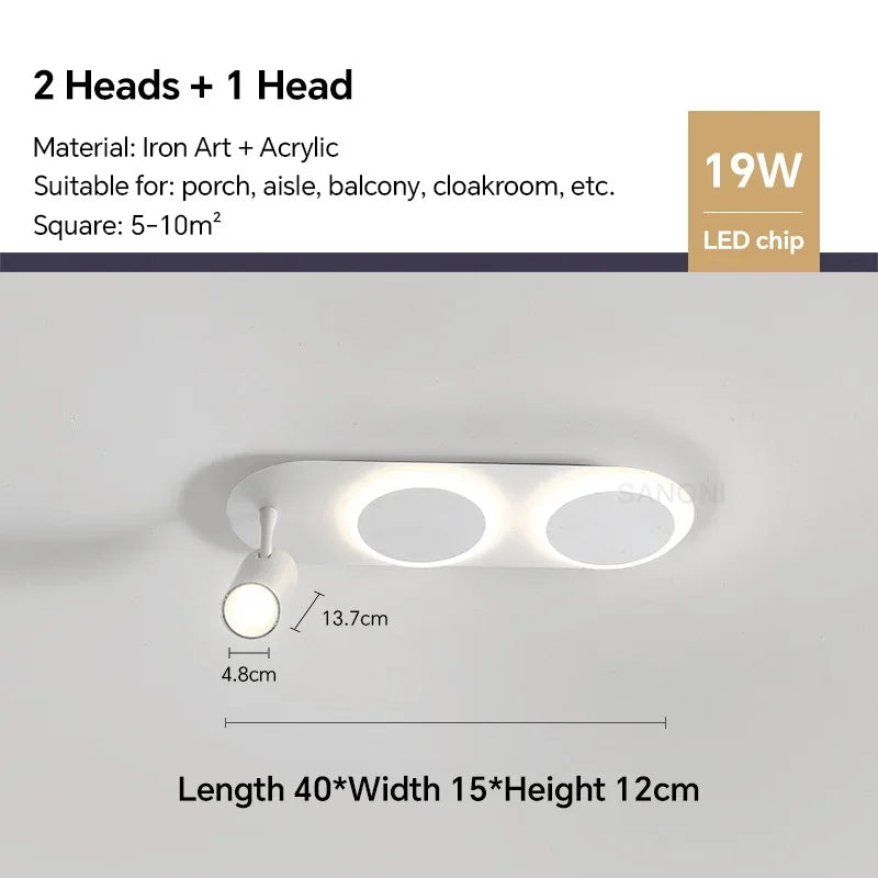 plafonnier led nordique moderne pour décoration intérieure et extérieure