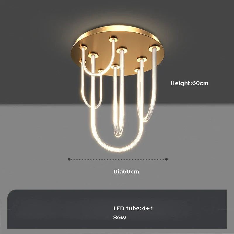 lustre led dimmable postmoderne ceinture magique 2022 nouvelle tendance