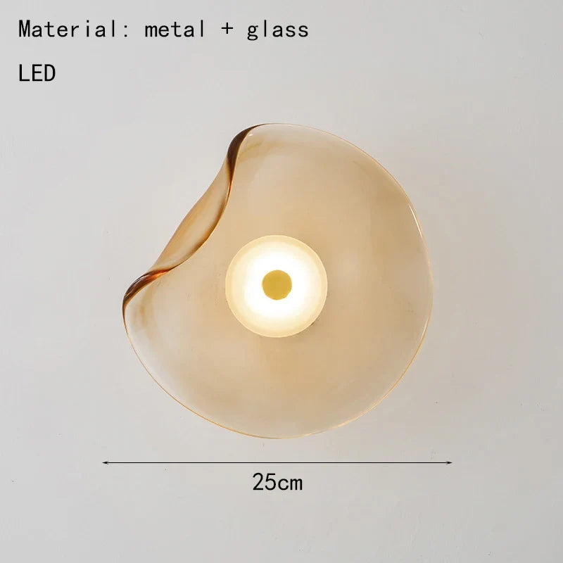 applique murale led art déco en verre pour intérieur élégant