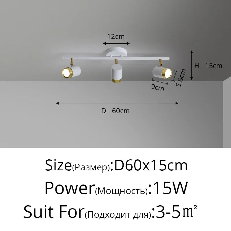 lustre moderne led pour magasin de vêtements et salon