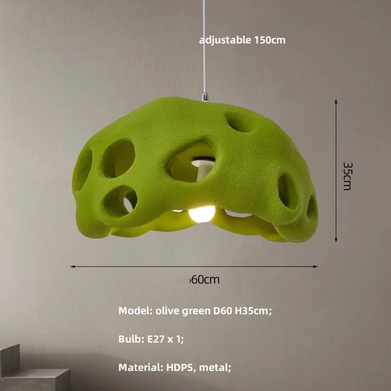 lustre design wabi sabi led suspension nordique irrégulière