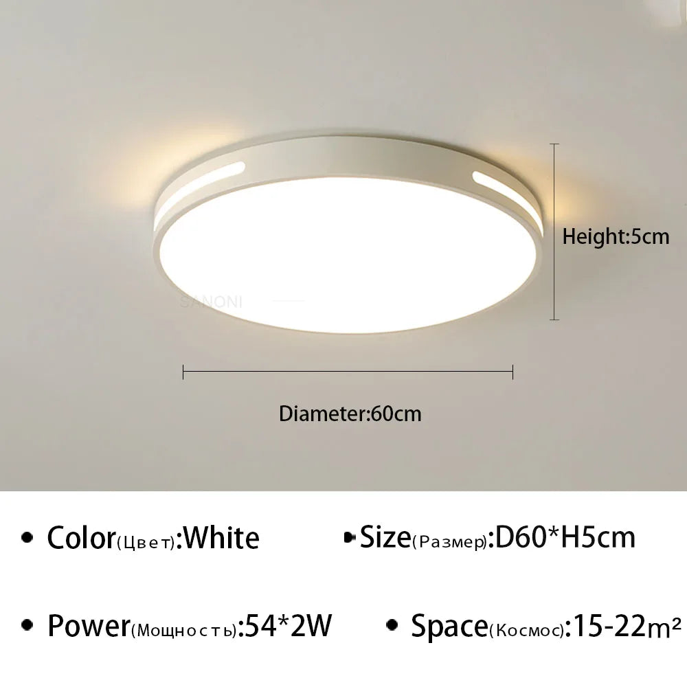 plafonnier led ultra mince design moderne pour intérieur