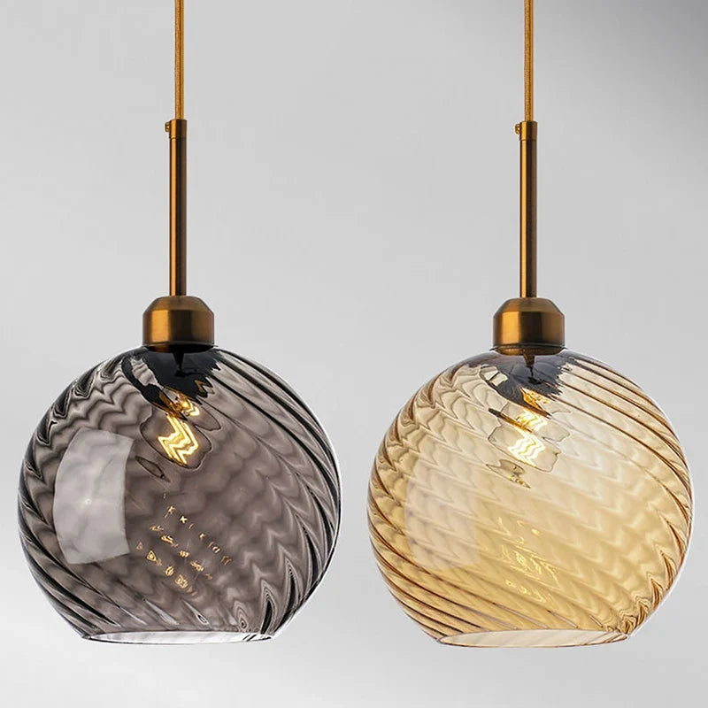lustre en verre moderne pour bar restaurant hôtel villa