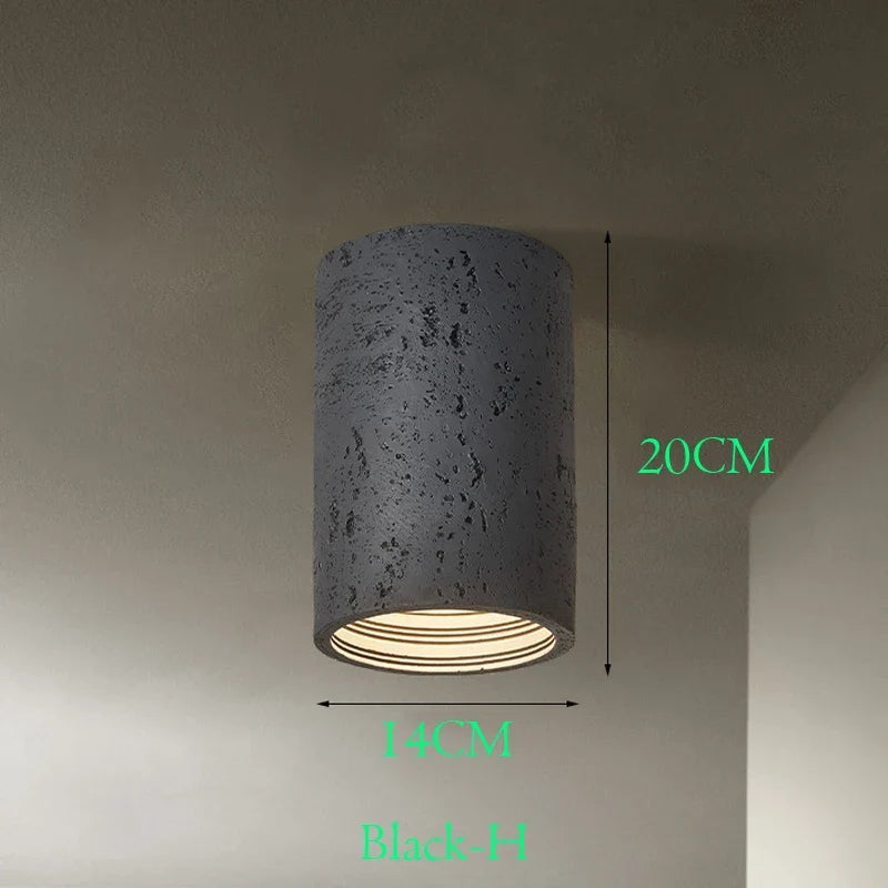 Spot Wabi-sabi résine LED nordique salon couloir pour la maison salon cuisine Downlight décoration