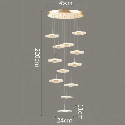 suspension moderne en acrylique pour décoration intérieure élégante