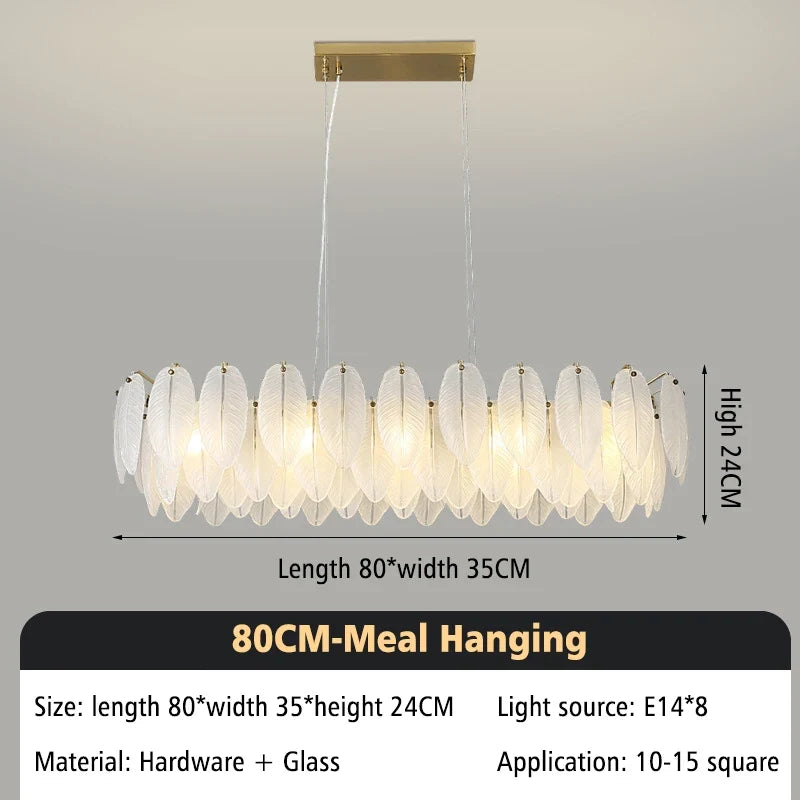 Lustre design moderne en verre