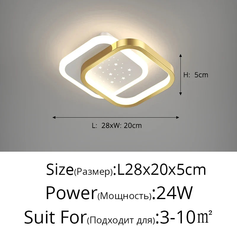 plafonnier led minimaliste moderne pour extérieur