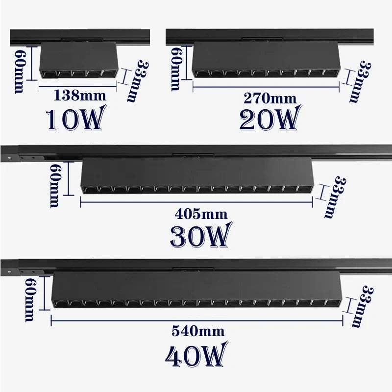 plafonnier cree led rail éclairage pour magasins et intérieurs modernes