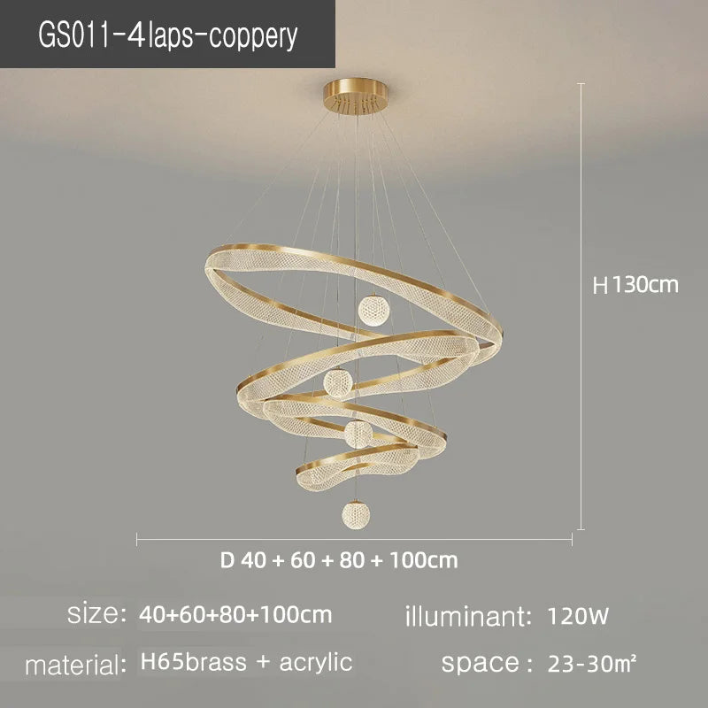 suspension moderne à led pour éclairage intérieur élégant