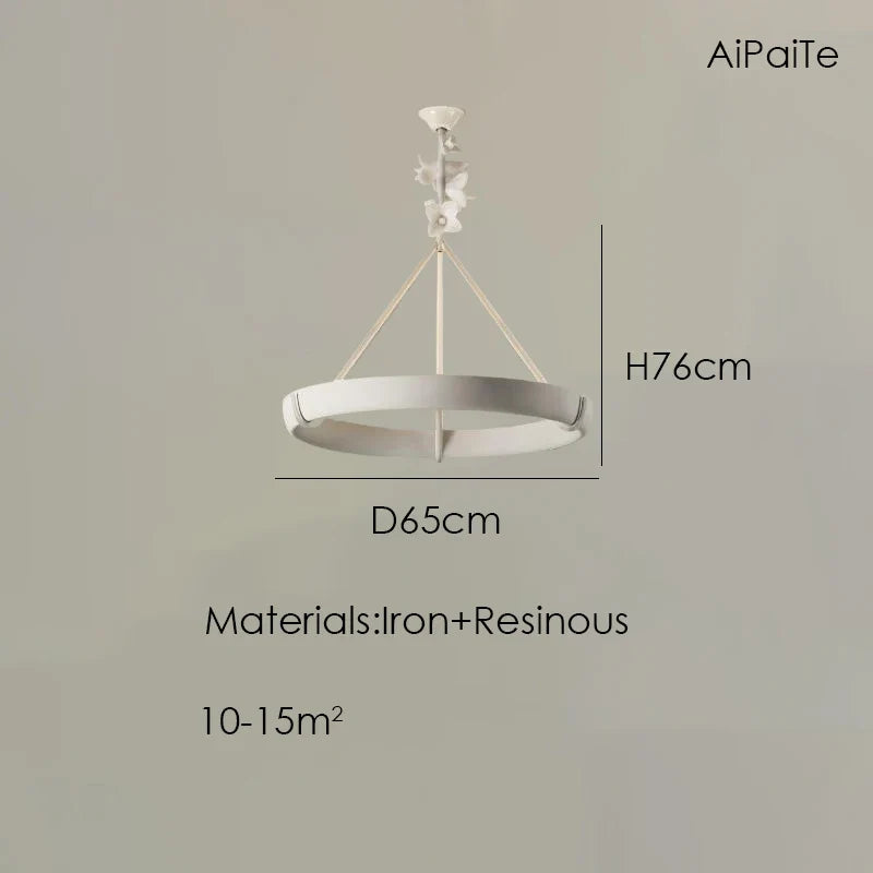 Aipaite Modern Faux Sculpture Round Chandelier is an indoor light fixture for living room, study and bedroom