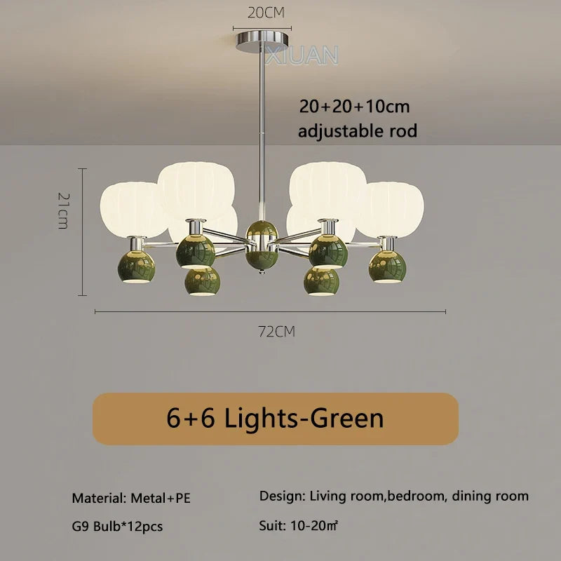 lustre led moderne haut bas éclairage intérieur suspendu