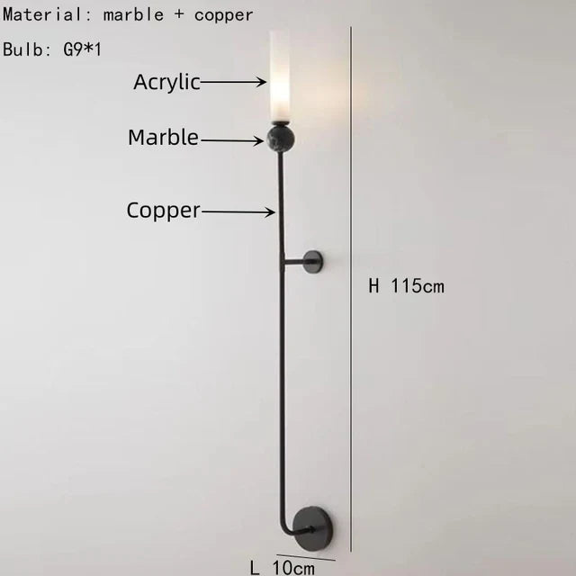 Suspension en marbre naturel
