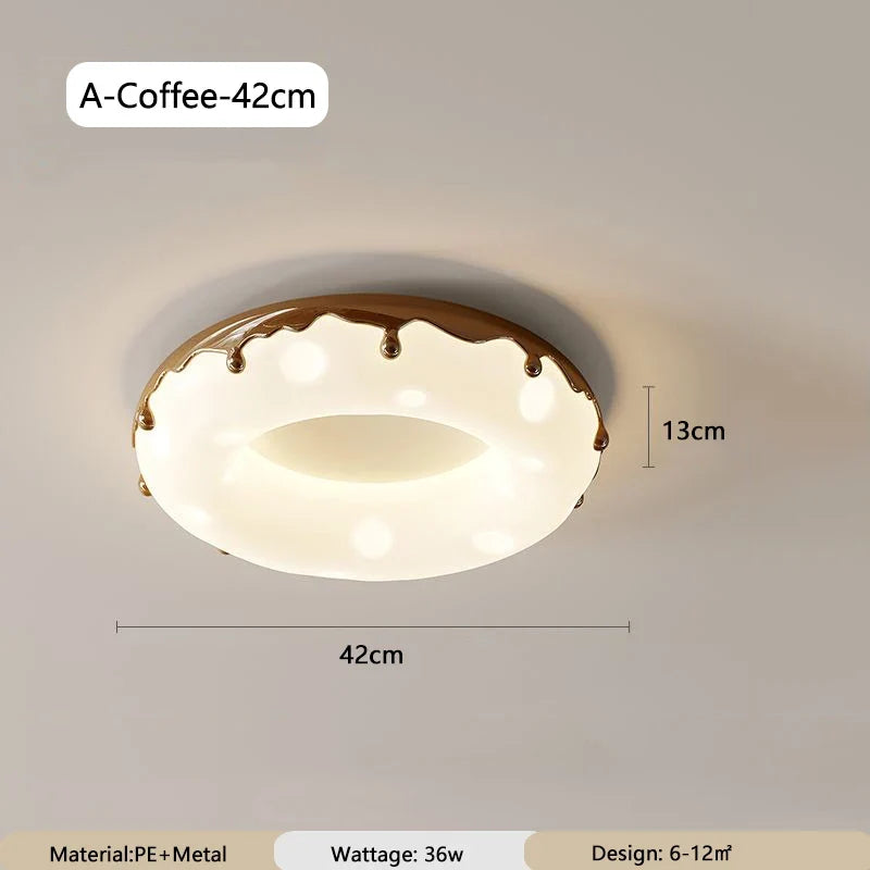 lustre donuts lampe ronde à bulles pour enfants protection des yeux
