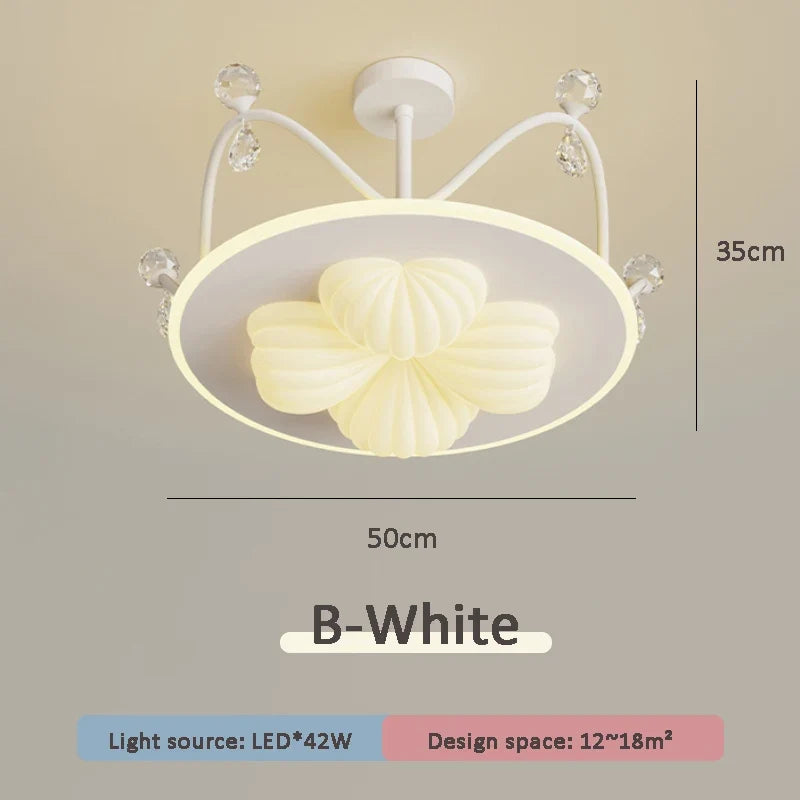 lampe créative en cristal pour chambre de princesse moderne