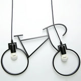 suspension modernes en fer forme vélo pour décoration maison